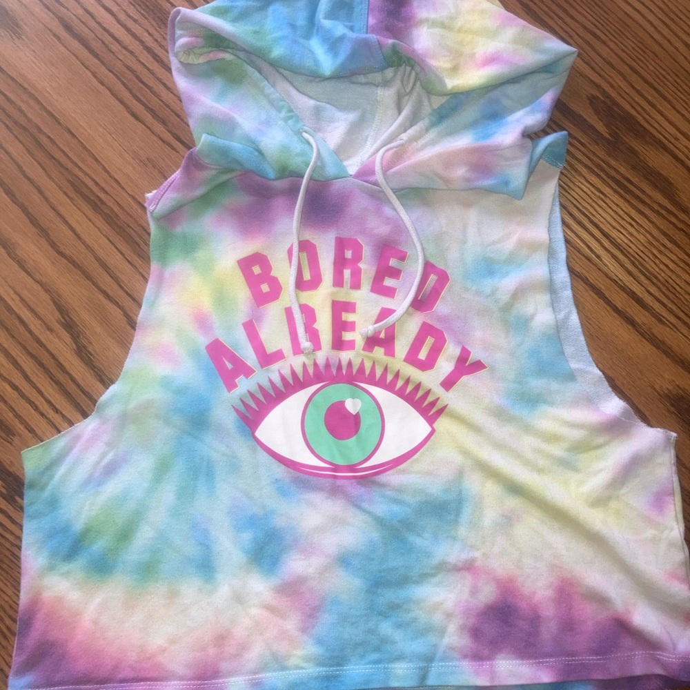 FIFTH SUN XL NWOT CROP TANK TIEDYE